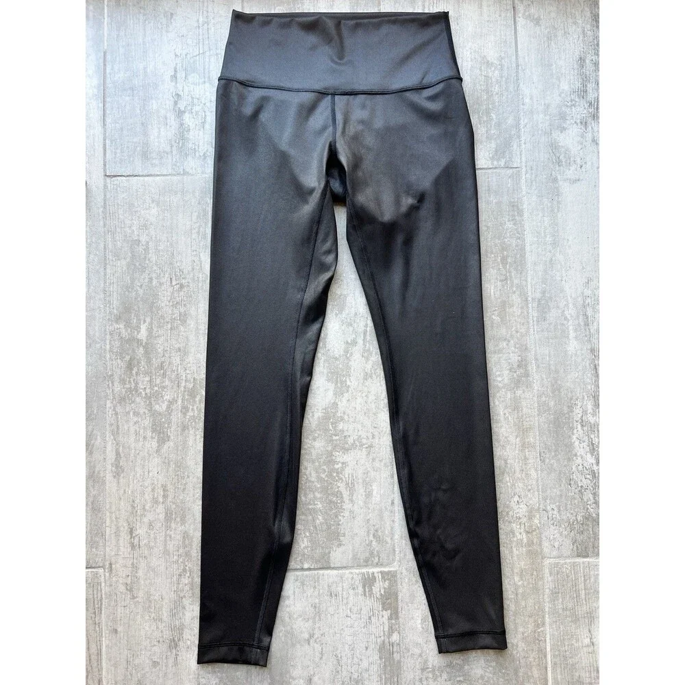 Lululemon Wunder Under High Rise Tight 28” Shine LW5BNJS Matte Black Foil 6